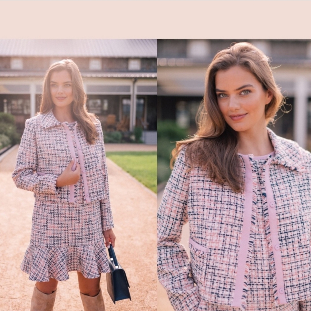 Gal Meets Glam Annika Tweed Blazer
